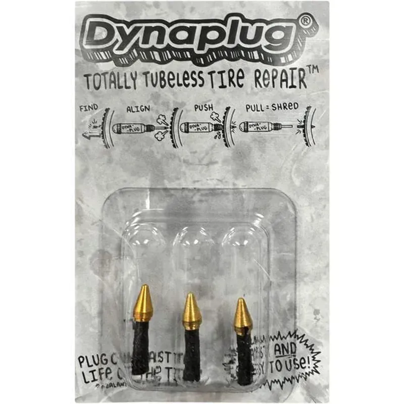 Dynaplug Tubeless Bicycle Tire Repair Plugs 3 Pack