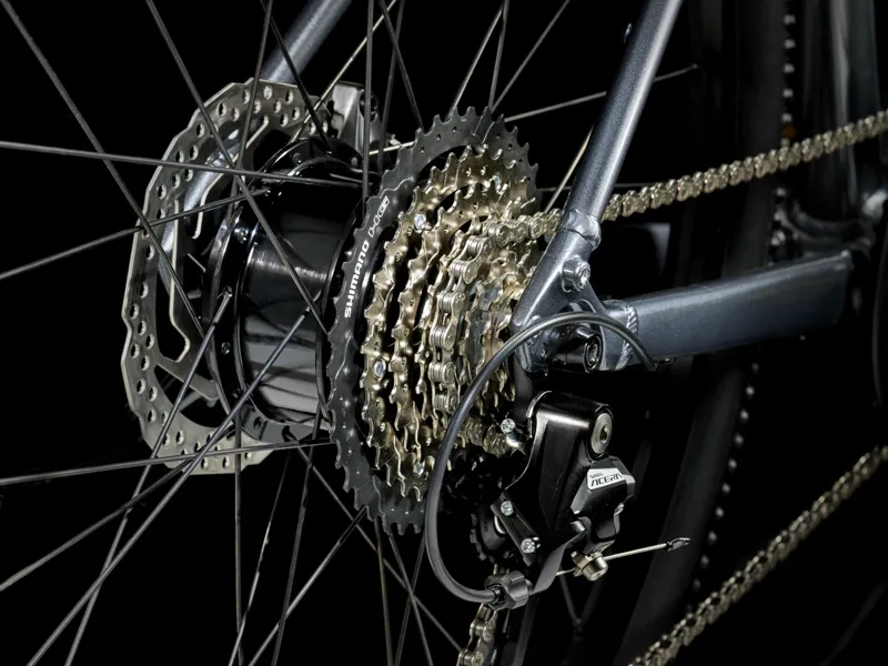 Trek Dual Sport+ 2 LT Electric Hybrid Bike 2026 in Galactic Grey-3