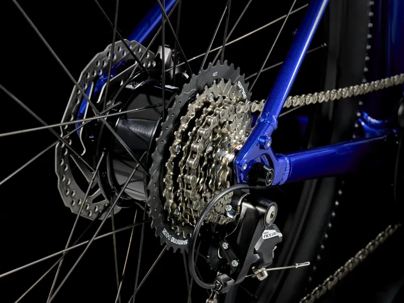 Trek Dual Sport+ 2 LT Electric Hybrid Bike 2025 in Hex Blue-3