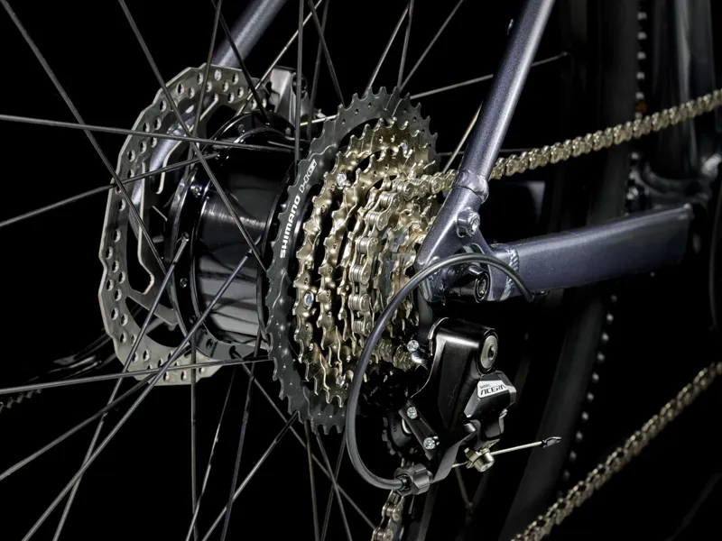 Trek Dual Sport+ 2 Stagger LT Electric Hybrid Bike 2025 in Galactic Grey-3