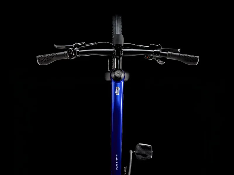 Trek Dual Sport+ 2 Stagger LT Electric Hybrid Bike 2025 in Hex Blue-6