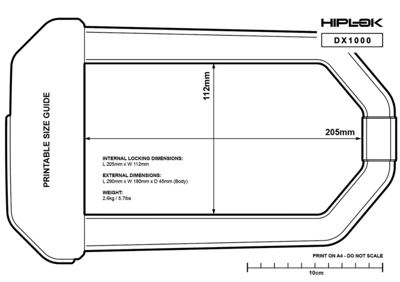 HIPLOK DX1000 D Lock in Black-5