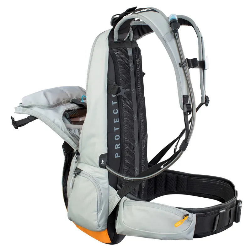 Evoc FR Enduro E-Ride Protector Backpack in Stone Grey/Bright Orange-10
