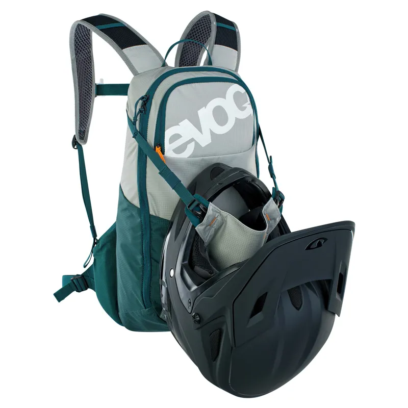 Evoc E-Ride Performance Backpack 12L in Stone Grey/Petrol-4