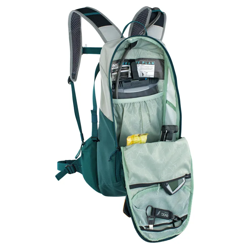Evoc E-Ride Performance Backpack 12L in Stone Grey/Petrol-5
