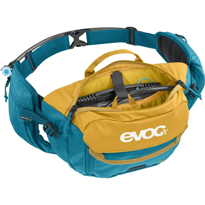 Evoc 3 Litre + 1.5 Litre Hip Pack Hydration Pack in Loam/Ocean-3