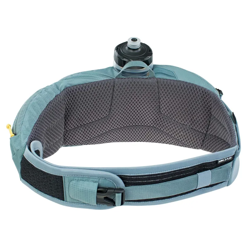 Evoc Hip Pouch Pro + Bottle Holder in Steel Blue-1