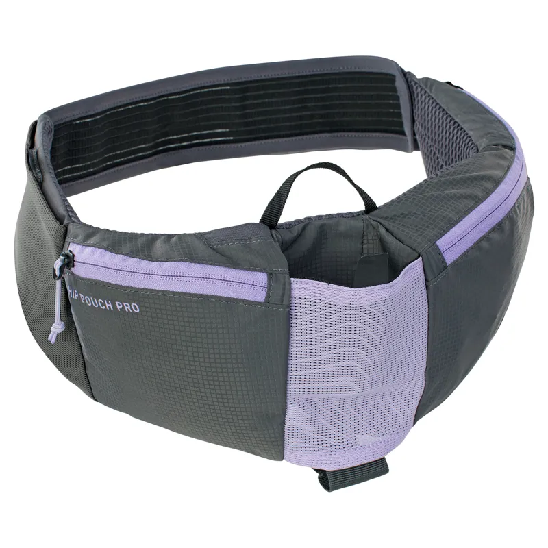 Evoc Hip Pouch Pro + Bottle Holder in Purple and Black-3