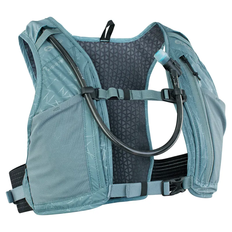 Evoc Hydro Pro Hydration Pack 1.5L + 1.5L Bladder in Steel Blue-1
