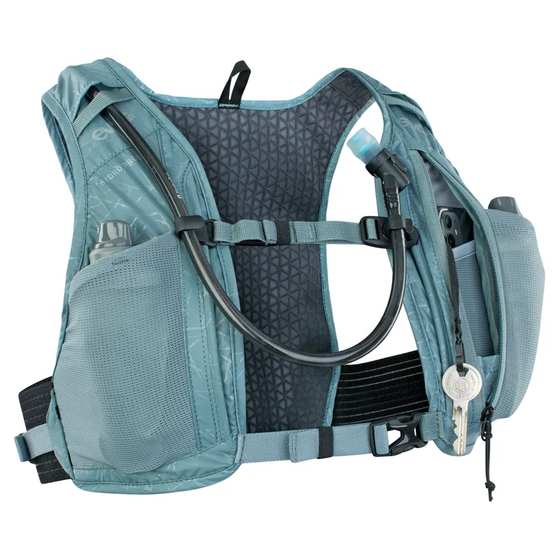 Evoc Hydro Pro Hydration Pack 1.5L + 1.5L Bladder in Steel Blue-4