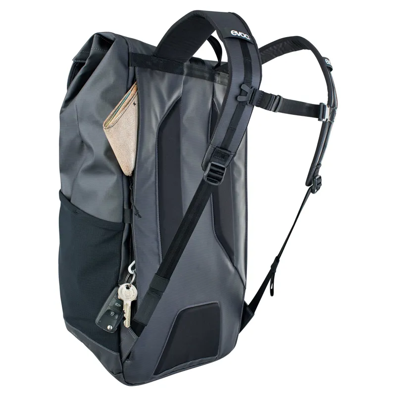 Evoc Duffle Backpack 26L in Carbon Grey/Black-4