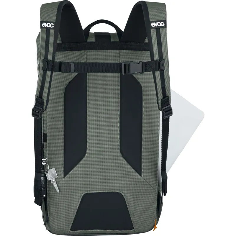 Evoc Duffle Backpack 26L in Dark Olive/Black-2