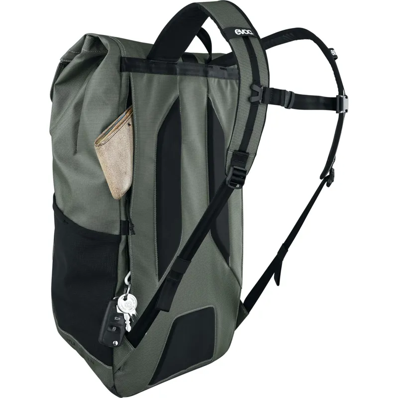 Evoc Duffle Backpack 26L in Dark Olive/Black-6