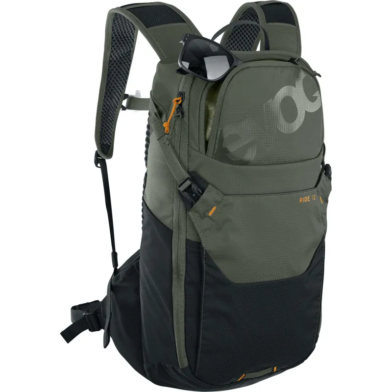 Evoc Ride Performance Backpack 12L in Dark Olive/Black-2