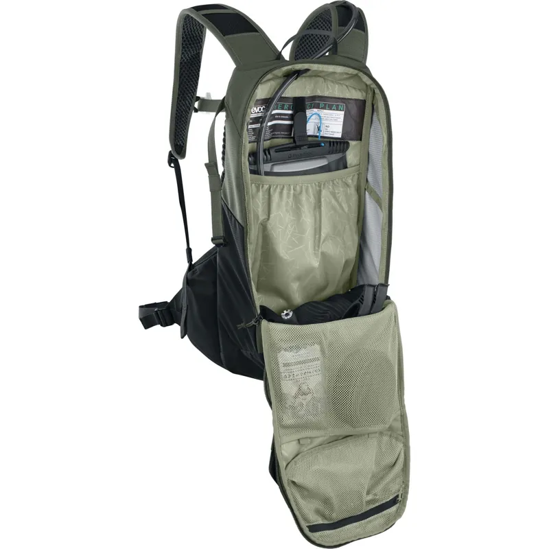 Evoc Ride Performance Backpack 12L in Dark Olive/Black-3