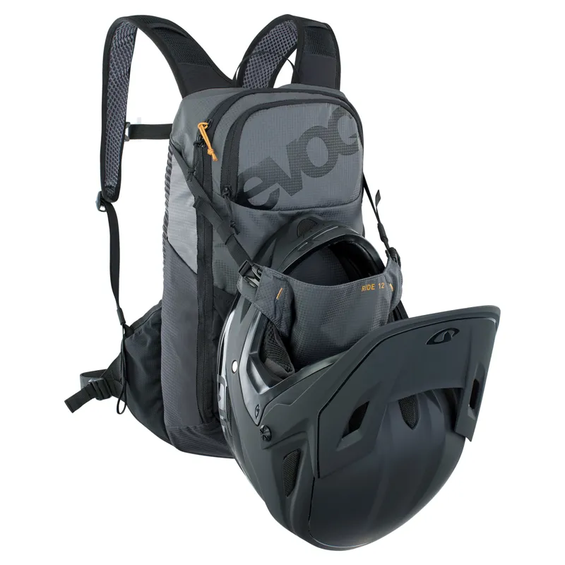 Evoc Ride Performance Backpack 12L + 2L Bladder in Black-5