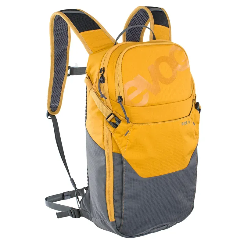 Evoc Ride Performance Backpack 8L + 2L Bladder in Loam Yellow