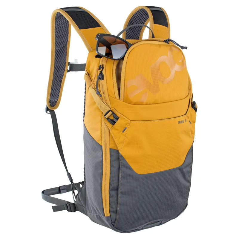 Evoc Ride Performance Backpack 8L + 2L Bladder in Loam Yellow-2