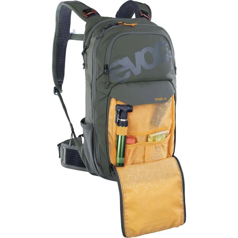 Evoc Stage 12L Performance Backpack in Dark Olive-4