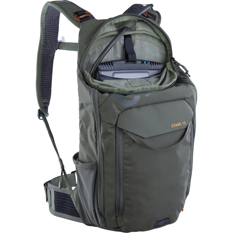 Evoc Stage 12L Performance Backpack in Dark Olive-5