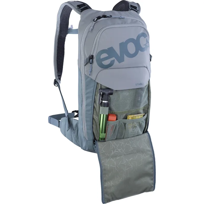 Evoc Stage 6L Performance Backpack in Stone/Steel Grey-4