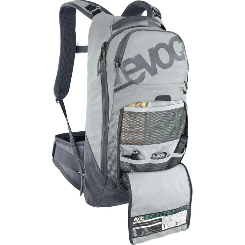 Evoc Trail Pro Protector Backpack 10L S/M in Stone/Carbon Grey-5