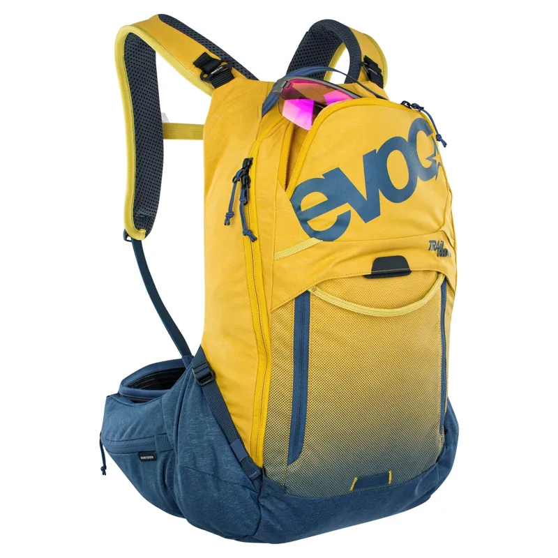 Evoc Trail Pro Protector Backpack 16L S/M in Curry Yellow-2