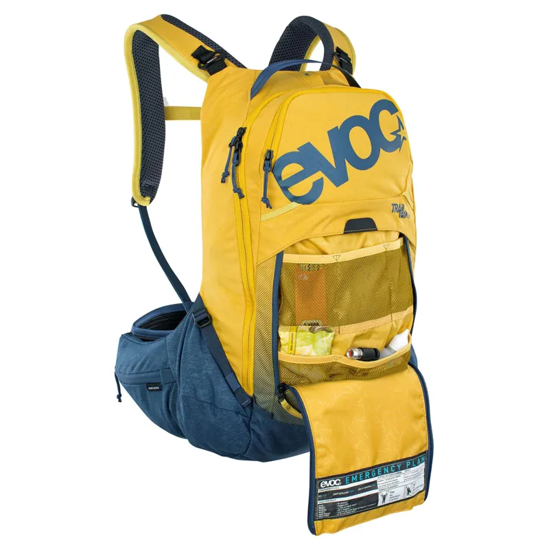 Evoc Trail Pro Protector Backpack 16L S/M in Curry Yellow-6