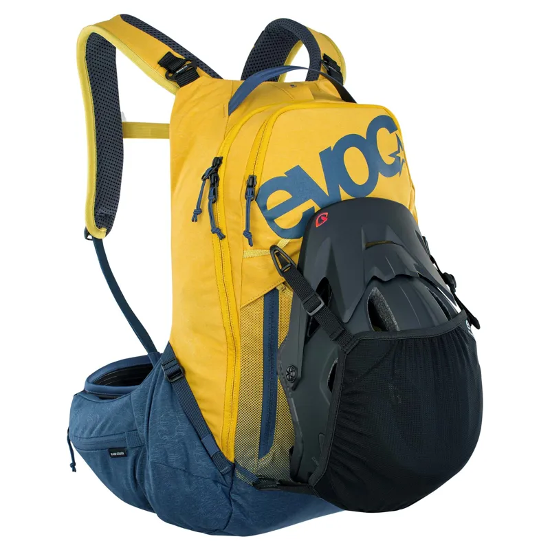 Evoc Trail Pro Protector Backpack 16L S/M in Curry Yellow-7