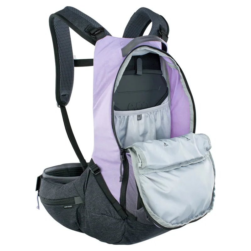 Evoc Trail Pro Protector Backpack 16L L/XL in Purple-3