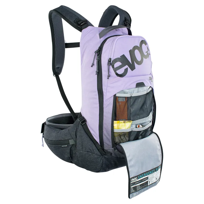 Evoc Trail Pro Protector Backpack 16L S/M in Purple-6