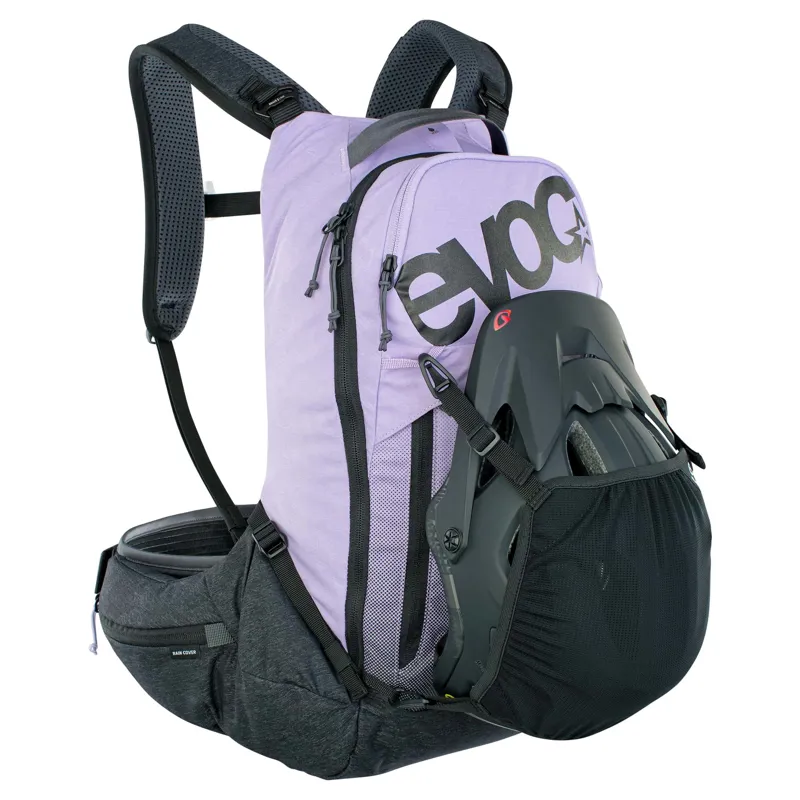 Evoc Trail Pro Protector Backpack 16L S/M in Purple-7
