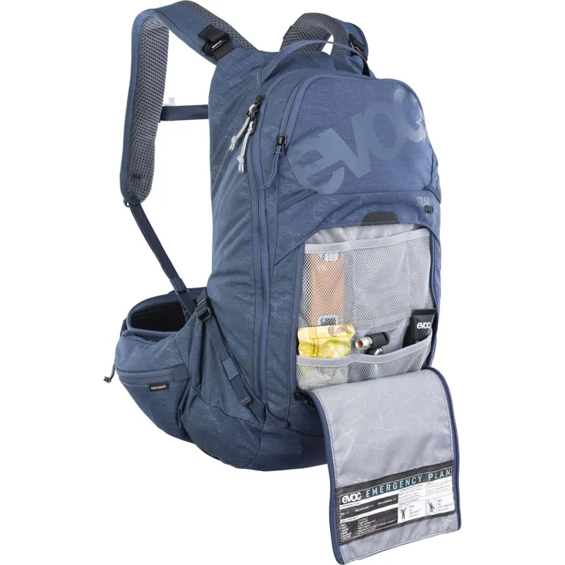 Evoc Trail Pro Protector Back Pack 16L S/M in Denim Blue-6