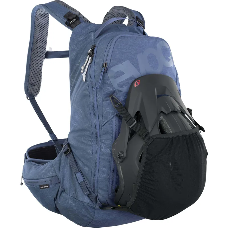 Evoc Trail Pro Protector Back Pack 16L L/XL in Denim Blue-7