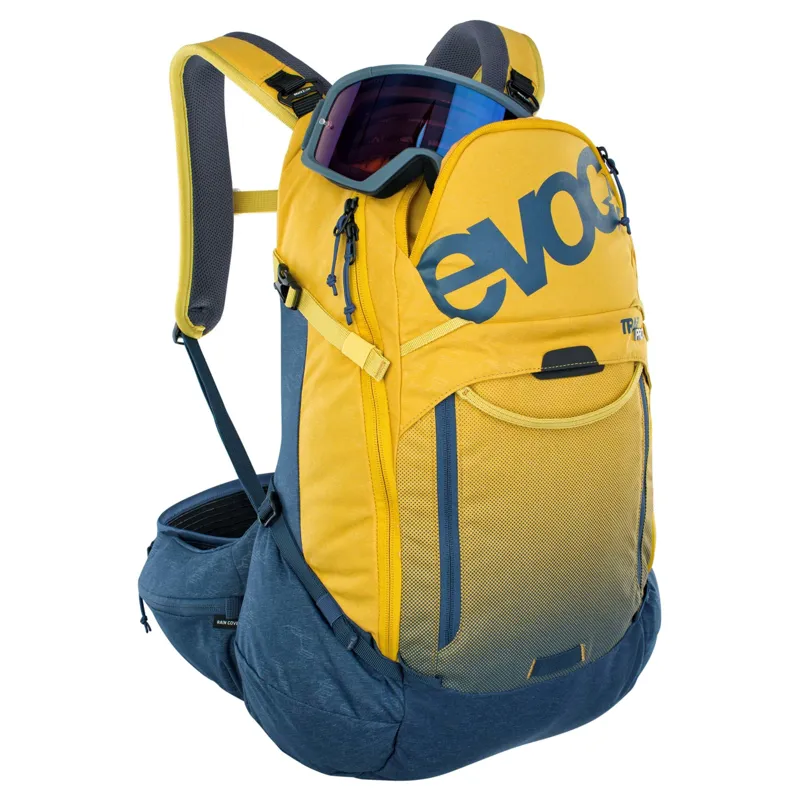 Evoc Trail Pro Protector Backpack 26L L/XL in Curry Yellow-2
