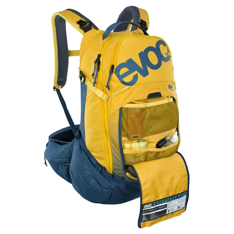 Evoc Trail Pro Protector Backpack 26L L/XL in Curry Yellow-6