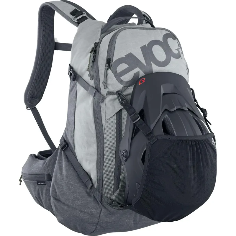 Evoc Trail Pro Protector Backpack S/M 26L in Stone/Carbon Grey-7