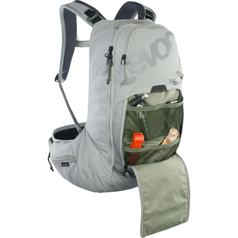 Evoc Trail Pro Protector Backpack SF 12L in Stone Grey-4