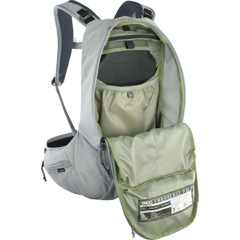 Evoc Trail Pro Protector Backpack SF 12L in Stone Grey-6