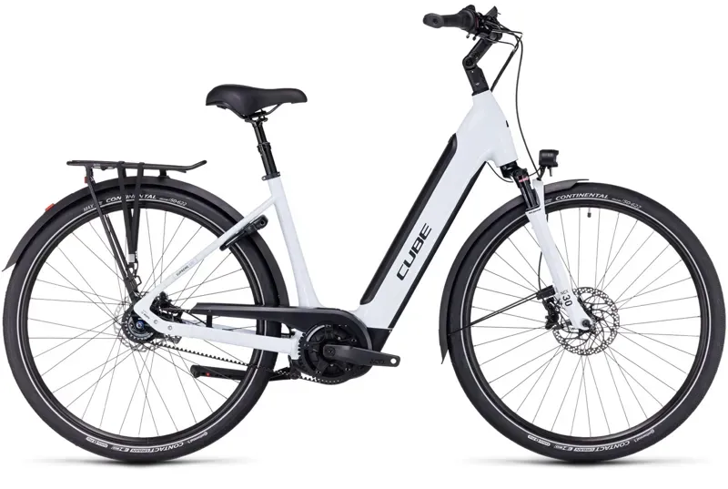 Cube Supreme Hybrid EXC 625 SE City Bike in Flashwhite/Black