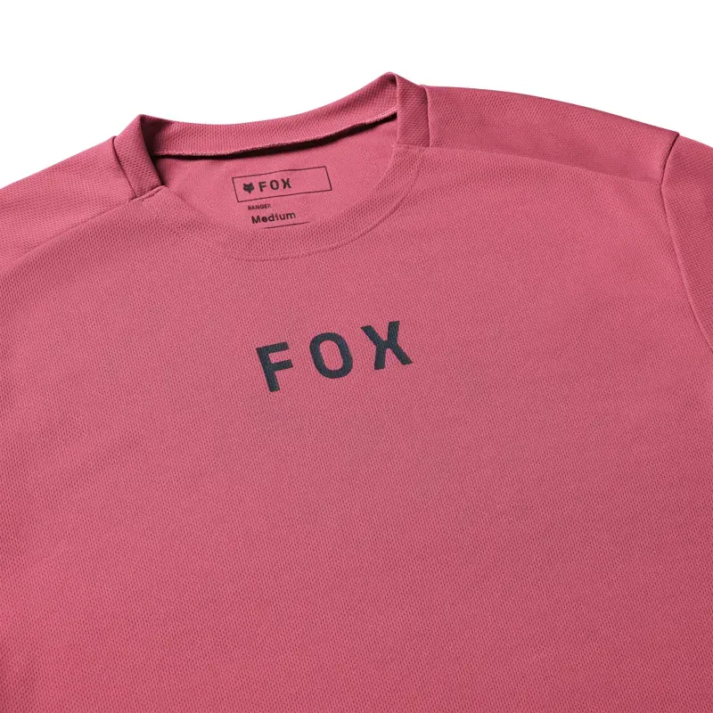 Fox Ranger Wordmark Short Sleeve Jersey in Berry-2