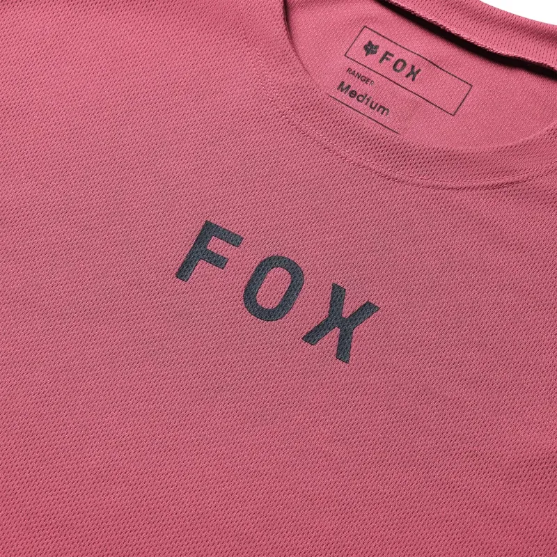Fox Ranger Wordmark Short Sleeve Jersey in Berry-3