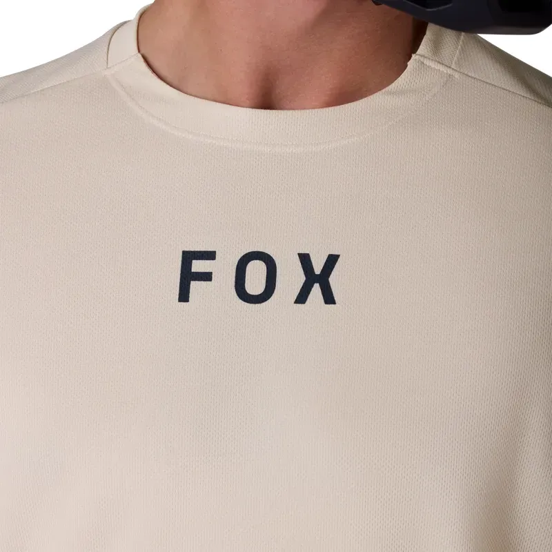 Fox Ranger Wordmark Short Sleeve Jersey in Chalk-2