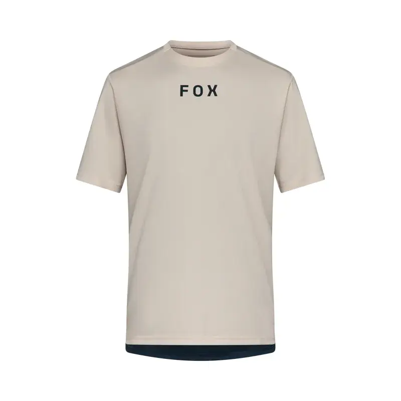 Balfes Bikes Fox Ranger Wordmark Short Sleeve Jersey in Chalk | Free postage over £30, £10 off first order, price match & 0% finance.