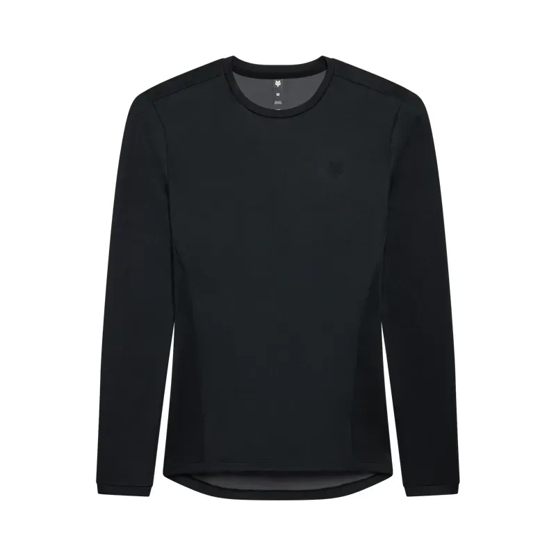 Fox Tecbase Fire Long Sleeve Shirt in Black