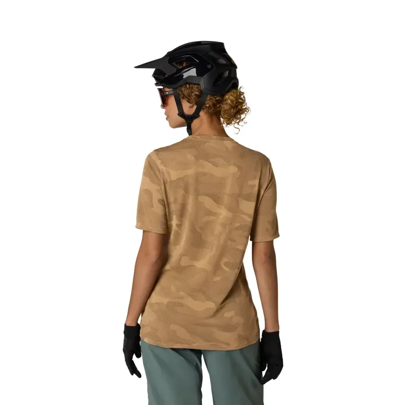 Fox Womens Ranger TruDri Short Sleeved Jersey in Nutmeg-3