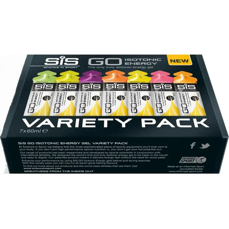 Balfes Bikes Science In Sport Science in Sport Variety Gel Pack in Mixed | Free postage over £30, £10 off first order, price match & 0% finance.