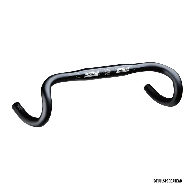 Balfes Bikes Fsa FSA Omega Compact Alloy Road Bike Handlebar 380mm in Black | Free postage over £30, £10 off first order, price match & 0% finance.