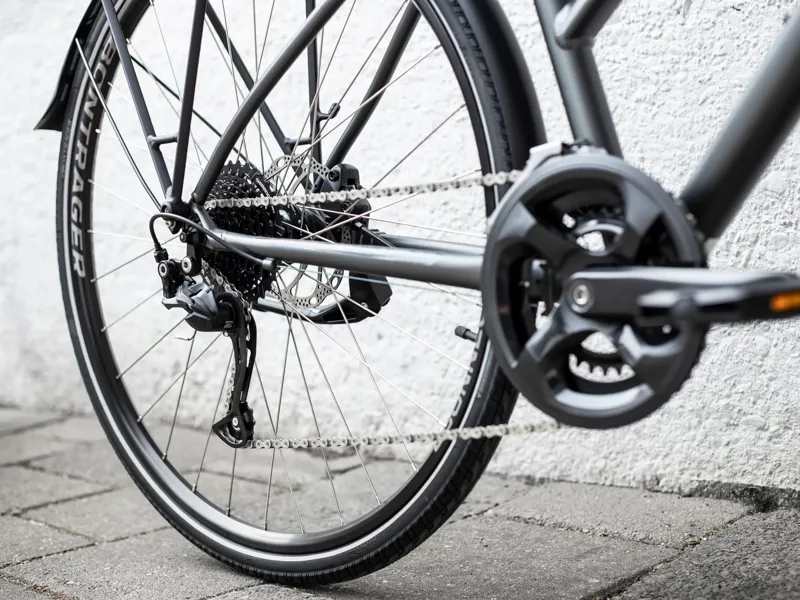 TREK FX 2 Disc Equipped Stagger Womens Hybrid Bike 2023 in Lithium Grey-5