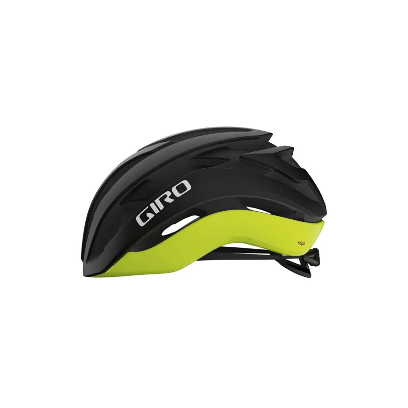 Giro Cielo MIPS Road Helmet in Matte Black/Highlight Yellow-1